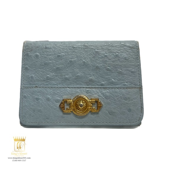 Versace Handbags - 🩵SOLD🩵Gianni Versace ostrich bifold Wallet